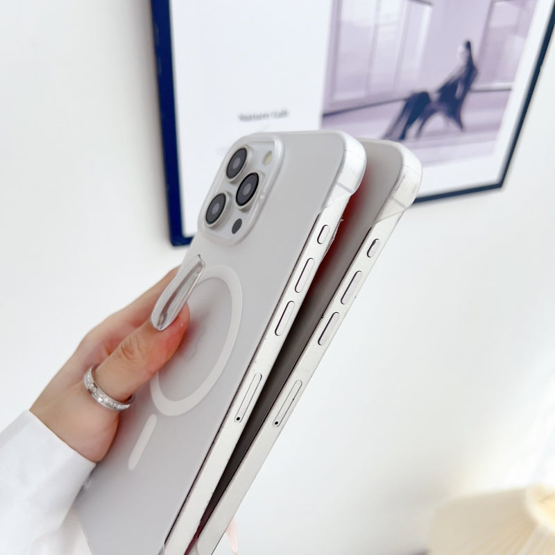 Ultra-Thin Magnetic Transparent For Apple iPhone 16/15/14/13/12 Pro Max Plus Mini Case | Premium Shockproof Slim Frameless Clear Water-Resistant Protective Cover with Magsafe