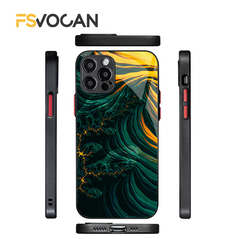 Étui antichoc en marbre pour iPhone avec cadre doré de luxe | Étui de protection MagSafe pour Apple iPhone 15/14/13/12 Pro Max Plus | Housse de protection pour appareil photo, sac et étui blindé