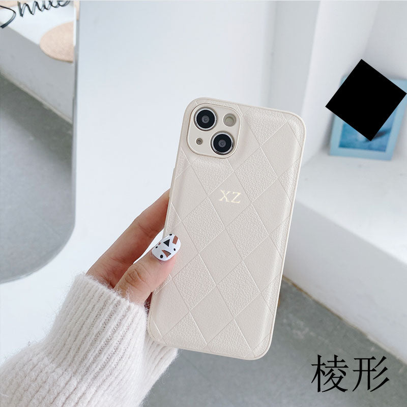 Personalized Luxury Leather iPhone Case for Apple iPhone 16/16e, 15, 14, 13, 12 Pro Max, Pro, Plus & Mini | Name, Initials, Symbols & Numbers | Custom Engraved Case | MagSafe Compatible Cover with Camera Protection & Genuine Leather