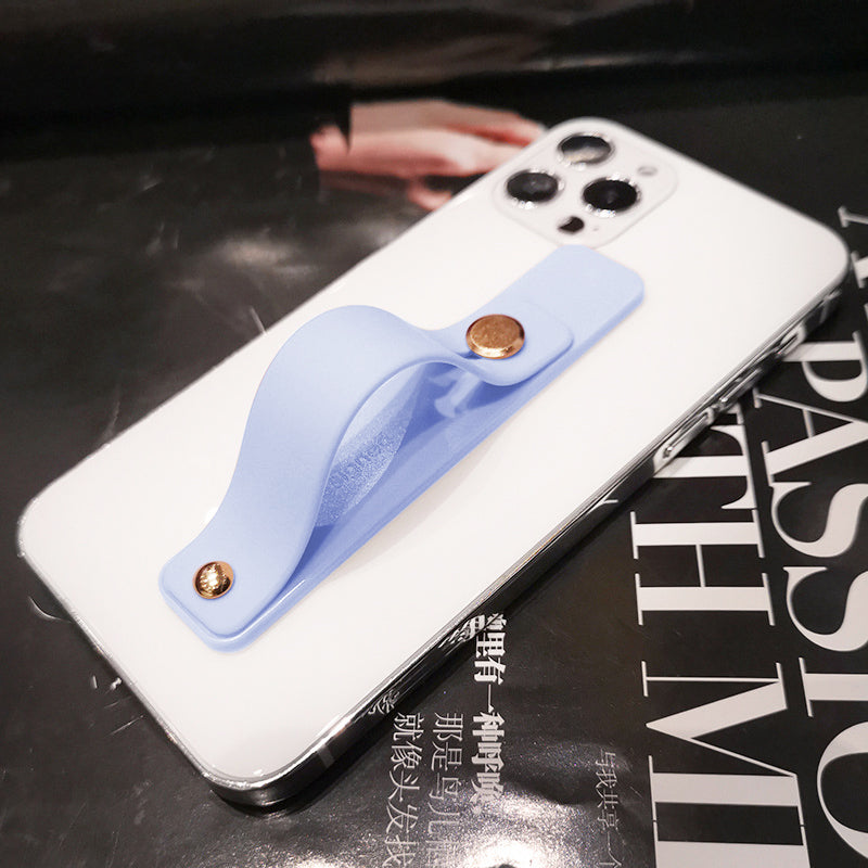 Premium Transparent Candy-Color For Apple iPhone 16/15/14/13/12 Pro Max Plus Mini Case | Wrist Strap Phone Holder Clear Soft-Silicone Apple iPhone Case