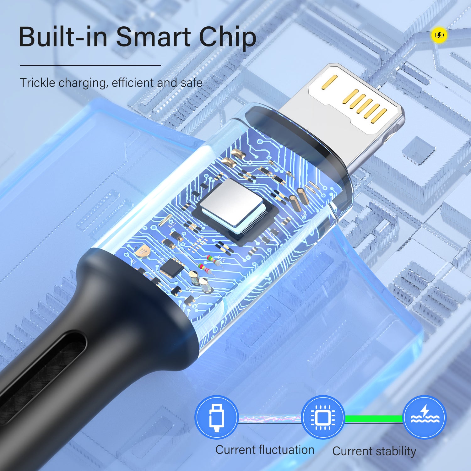 MagniCharge Premium | Câble magnétique rotatif à 540° pour chargement rapide pour Apple iPhone, iOS, Samsung & Android - Transfert de données 3A USB Type C