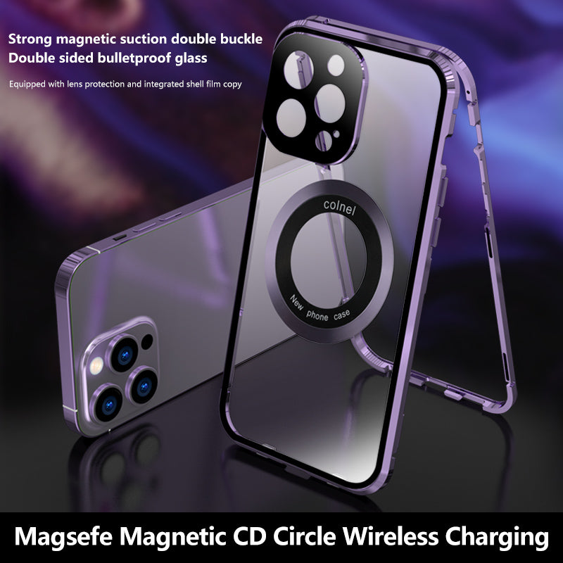 High-Quality iPhone Case with 360° Full Sealed Protection of Glass and Metal | MagSafe-Compatible Protective Case, 360-Degree Protection, Camera Lens Protection for Apple iPhone 16/16e, 15, 14, 13, 12 Pro Max, Pro, Plus & Mini Cover | Armor Bumper Case