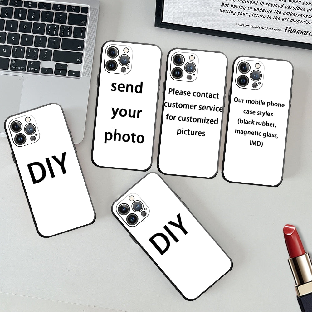 Personalized Luxury iPhone Case for Apple iPhone 16/16e, 15, 14, 13, 12 Pro Max, Pro, Plus & Mini Cover | Custom Name, Initials, Symbols & Numbers | MagSafe Compatible | Camera Protection | Tempered Glass | Premium Protective Case