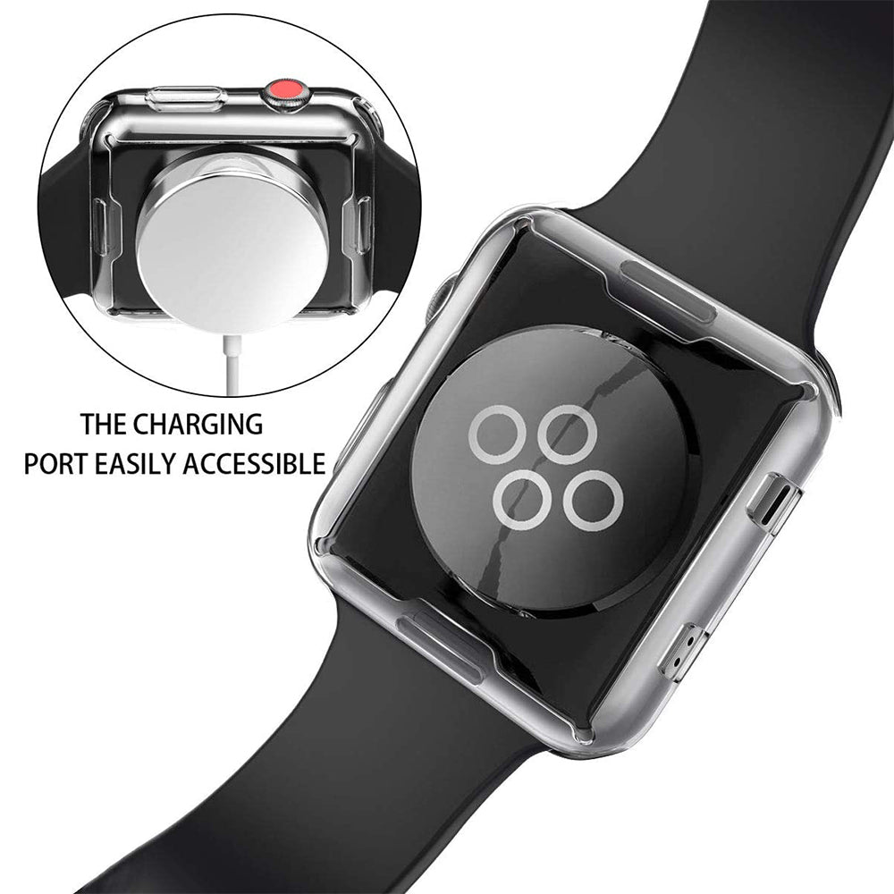 Premium Smart Devil 2er-Set Vollkleber-Softfilm für Apple iWatch 9/8/7, 41mm/45mm/SE/6/5/4, 44mm/40mm | HD-Displayschutz