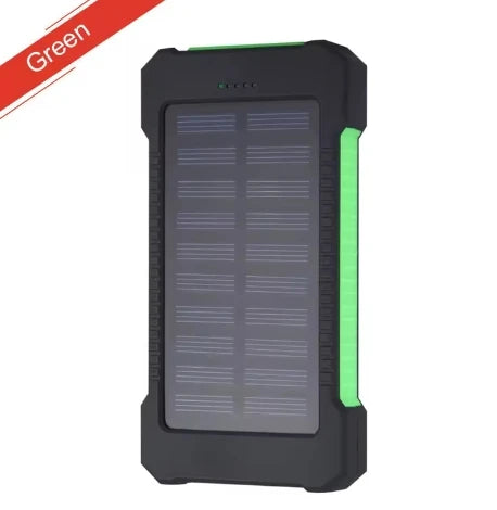 High-Quality Power Bank 20000mAh Solar Charger | Portable External Battery with 5V Fast Charging and Super Bright Flashlight for Smartphones, Apple iPhone, Samsung, iOS & Android On-the-Go