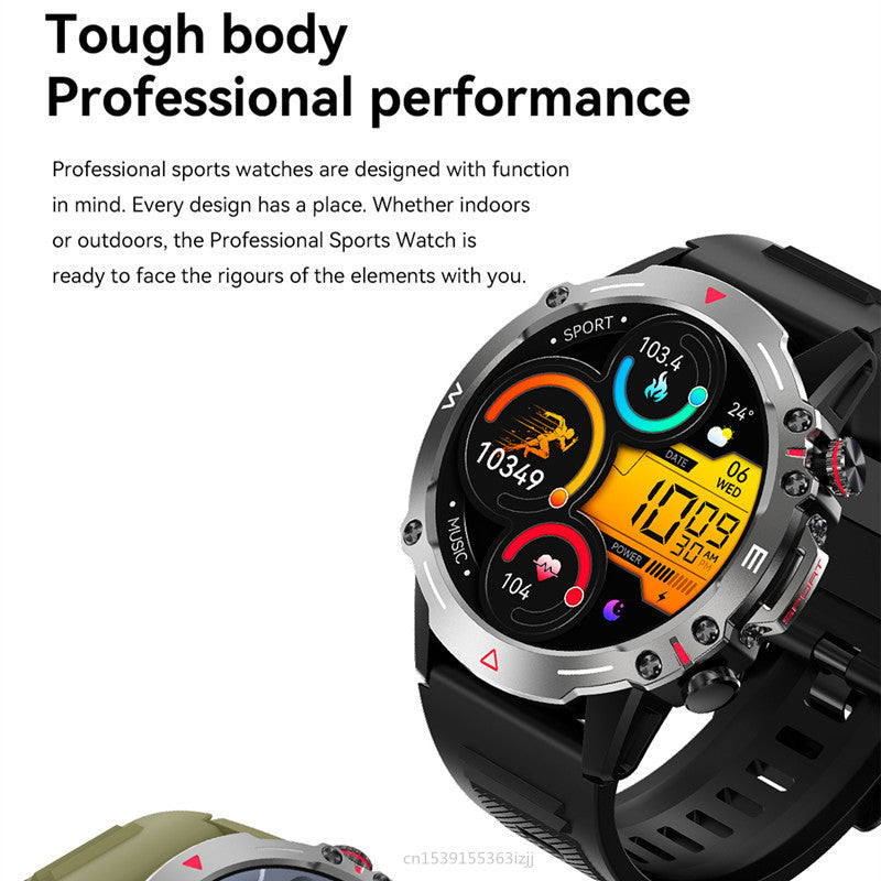 Premium Outdoor Smartwatch with GPS, Compass, NFC Access, IP68 Waterproof, Fitness & Health Tracker, 400mAh Battery, Heart Rate Monitor – Rugged Full-Touch Watch for Men & Women, Unisex Design, Ideal for Hiking, Sports & Daily Use