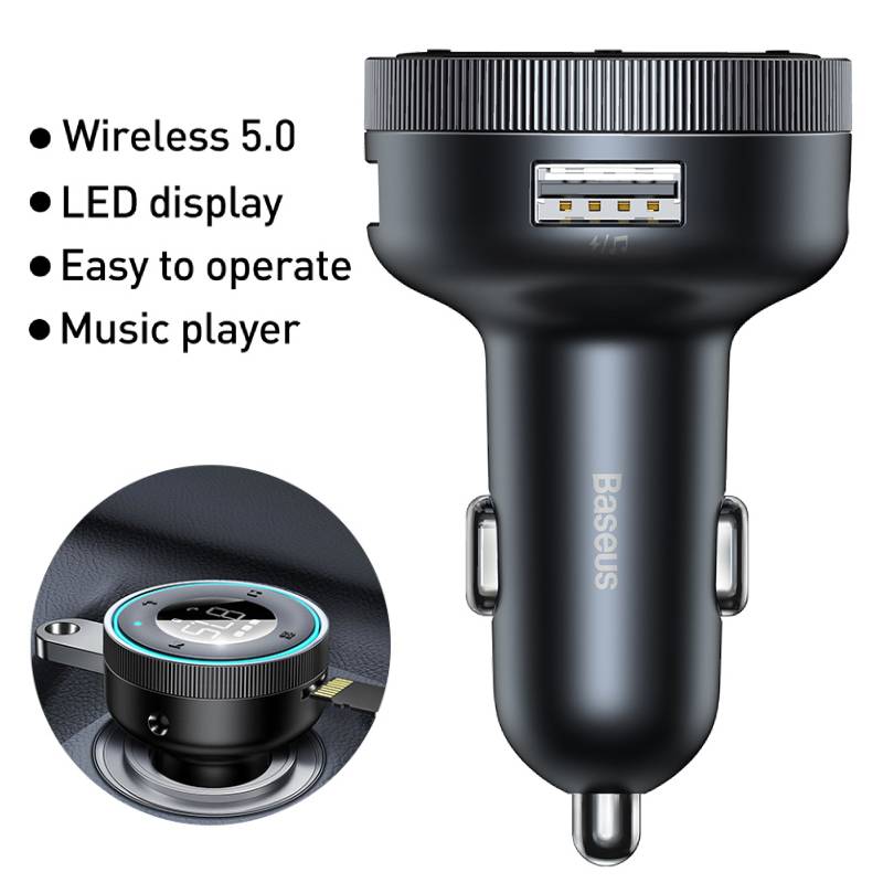 Transmetteur FM de haute qualité, voiture sans fil, Bluetooth 5.0, chargeur USB, radio Aux de voiture, lecteur MP3, musique, mains libres