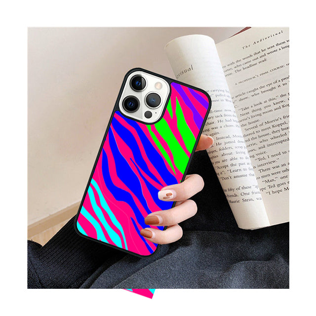 Premium Zebra Pattern Glitter iPhone Case | MagSafe Case with 360-Degree Protection & Camera Lens Cover for Apple iPhone 16/16e, 15, 14, 13, 12 Pro Max, Pro, Plus & Mini Cover | Armor Case & Bumper Cover Phone Case | High-Quality Protective Cover