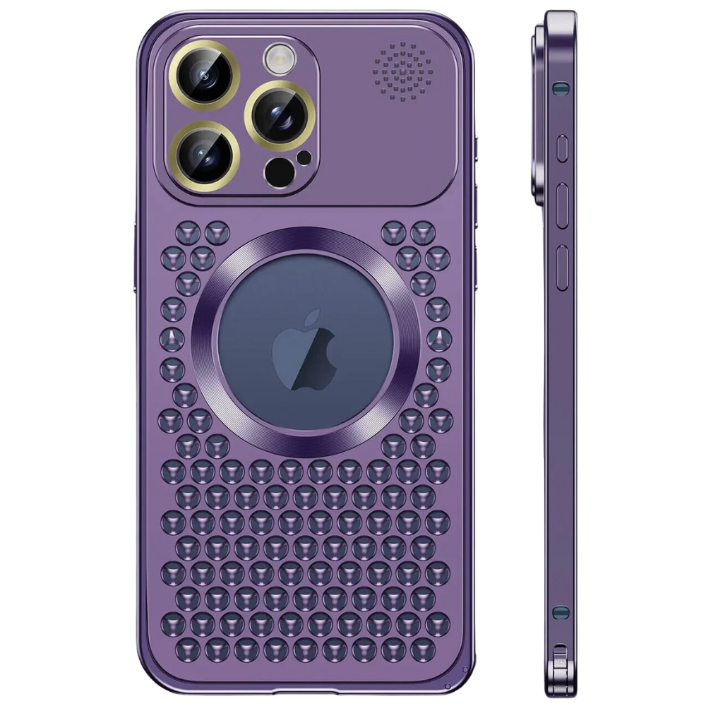 Hochwertige magnetische Wärmeableitungshülle, MagSafe, Abdeckung,  aus Metall | Apple iPhone 12/13/14/15 Pro Max Plus – Aluminiumabdeckung