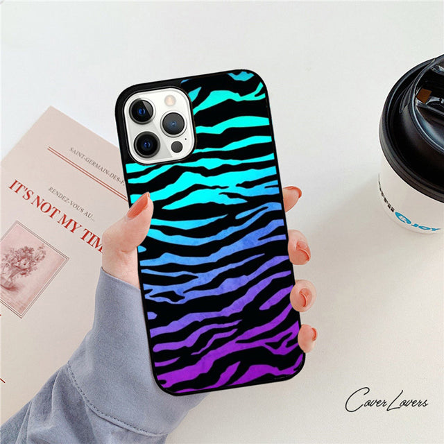 Premium Zebra Pattern Glitter iPhone Case | MagSafe Case with 360-Degree Protection & Camera Lens Cover for Apple iPhone 16/16e, 15, 14, 13, 12 Pro Max, Pro, Plus & Mini Cover | Armor Case & Bumper Cover Phone Case | High-Quality Protective Cover