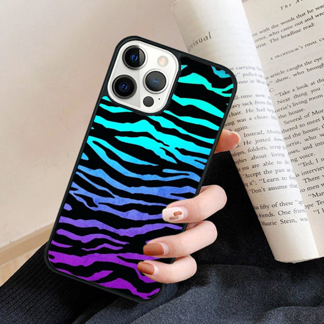 Premium Zebra Pattern Glitter iPhone Case | MagSafe Case with 360-Degree Protection & Camera Lens Cover for Apple iPhone 16/16e, 15, 14, 13, 12 Pro Max, Pro, Plus & Mini Cover | Armor Case & Bumper Cover Phone Case | High-Quality Protective Cover