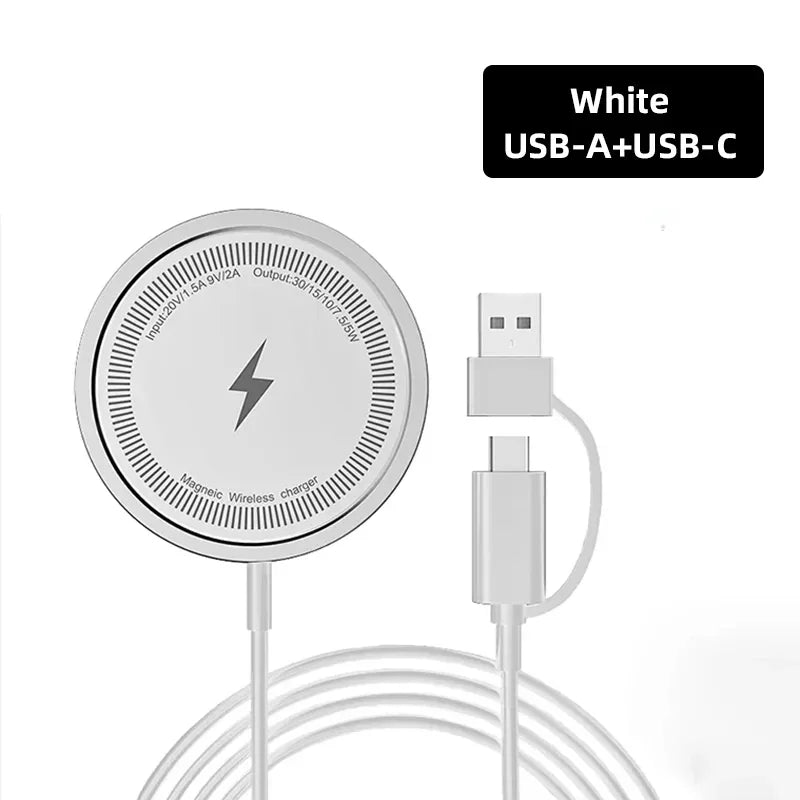 Chargeur magnétique sans fil MagSafe | Tapis de charge rapide 30 W pour Apple iPhone, AirPods, station d'accueil pour chargeurs de téléphone MagSafe iPhone