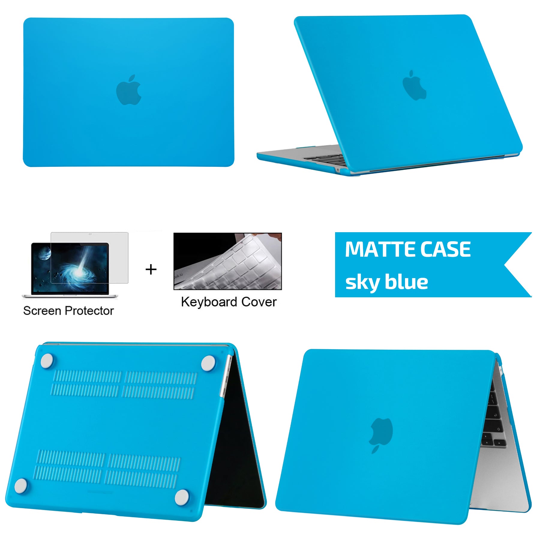 Coque rigide ultra fine de haute qualité - Housse pour ordinateur portable pour MacBook Pro 14 A2442 A2779, Air 13 M1 M2 Chip A2337 A2179, 15.3 A2941, 13.6, Pro 13 A2338 - Premium Cover