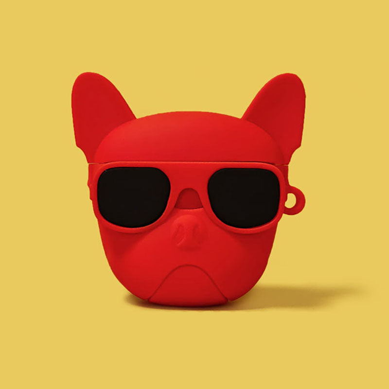 Hochwertige Apple AirTag Hülle: Lustiges Hundemotiv, Silikon Case | Schützende Anti-Verlust Cover für AirTags Locator