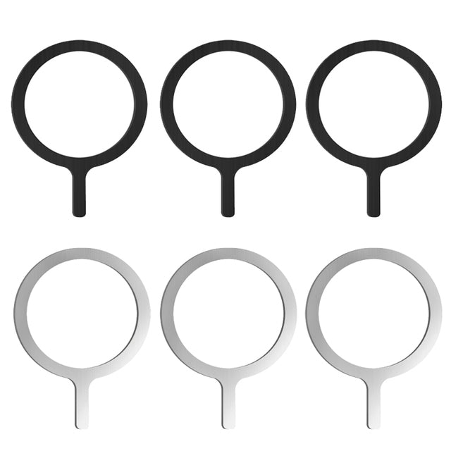 Chargeur sans fil à plaque métallique compatible MagSafe de qualité supérieure | Apple iPhone 15/14/13/12 Pro Max Plus : Lot de 4 accessoires de chargeur rapide magnétique