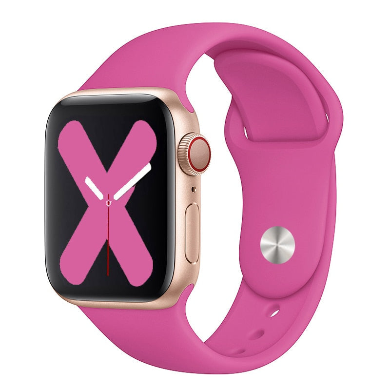 Silikon-Loop-Band Apple Watch Premium Handgelenkriemen | Colorful Pride Edition Armbandriemen | Bequem, Stilvoll.