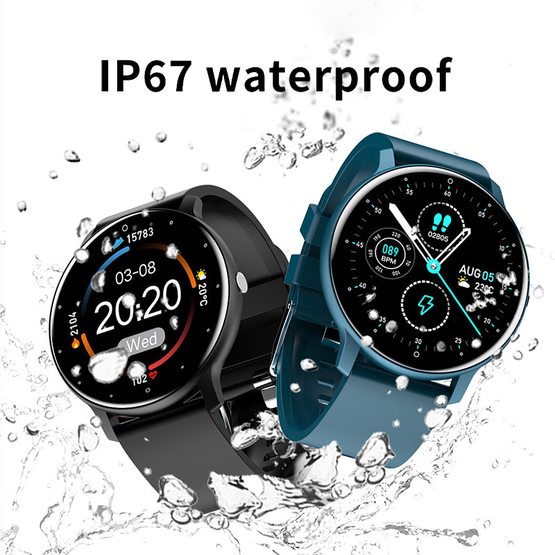 Premium 2024 Neue Smartwatch für Männer: Touchscreen, Sport Fitness, IP67 Wasserdicht, Bluetooth, Android, Apple iOS