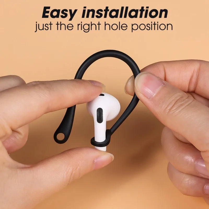 Crochets d'oreille en silicone anti-chute de qualité supérieure pour AirPods Pro et AirPods 3 : accessoires pour écouteurs Bluetooth de haute qualité pour le sport – Ajustement sécurisé et confort.
