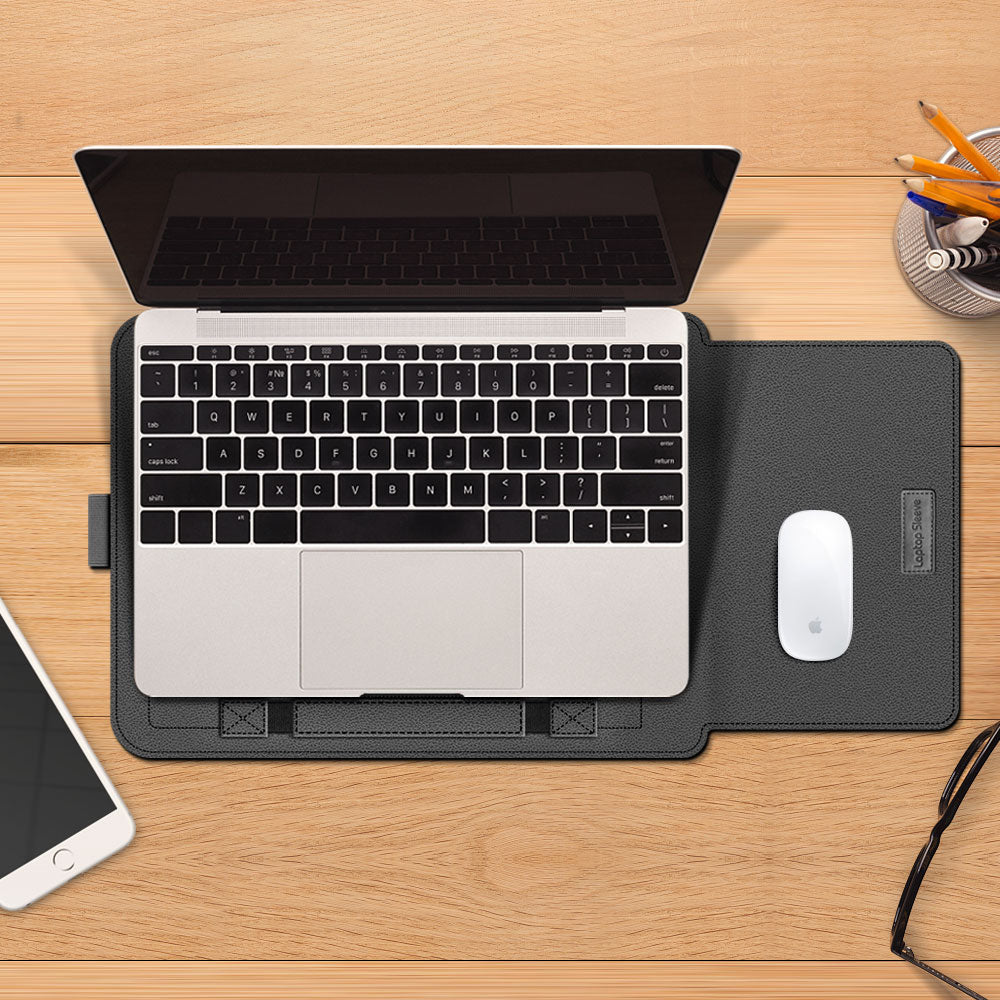 Mallette multifonctionnelle pour ordinateur portable avec tapis de souris pour MacBook Air/Pro M1/M2, 13/13,3 pouces : sacoche universelle pour ordinateur portable, compatible avec Huawei, Asus, Dell - 11, 12, 14, 15, 15,6, 16 pouces