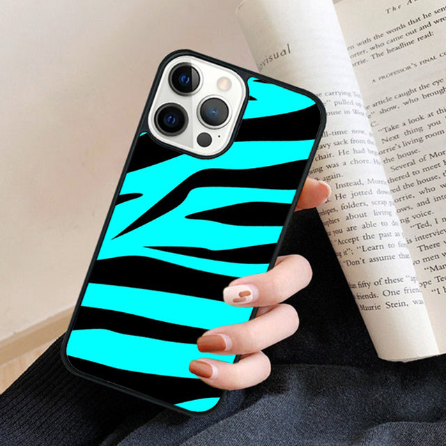 Premium Zebra Pattern Glitter iPhone Case | MagSafe Case with 360-Degree Protection & Camera Lens Cover for Apple iPhone 16/16e, 15, 14, 13, 12 Pro Max, Pro, Plus & Mini Cover | Armor Case & Bumper Cover Phone Case | High-Quality Protective Cover