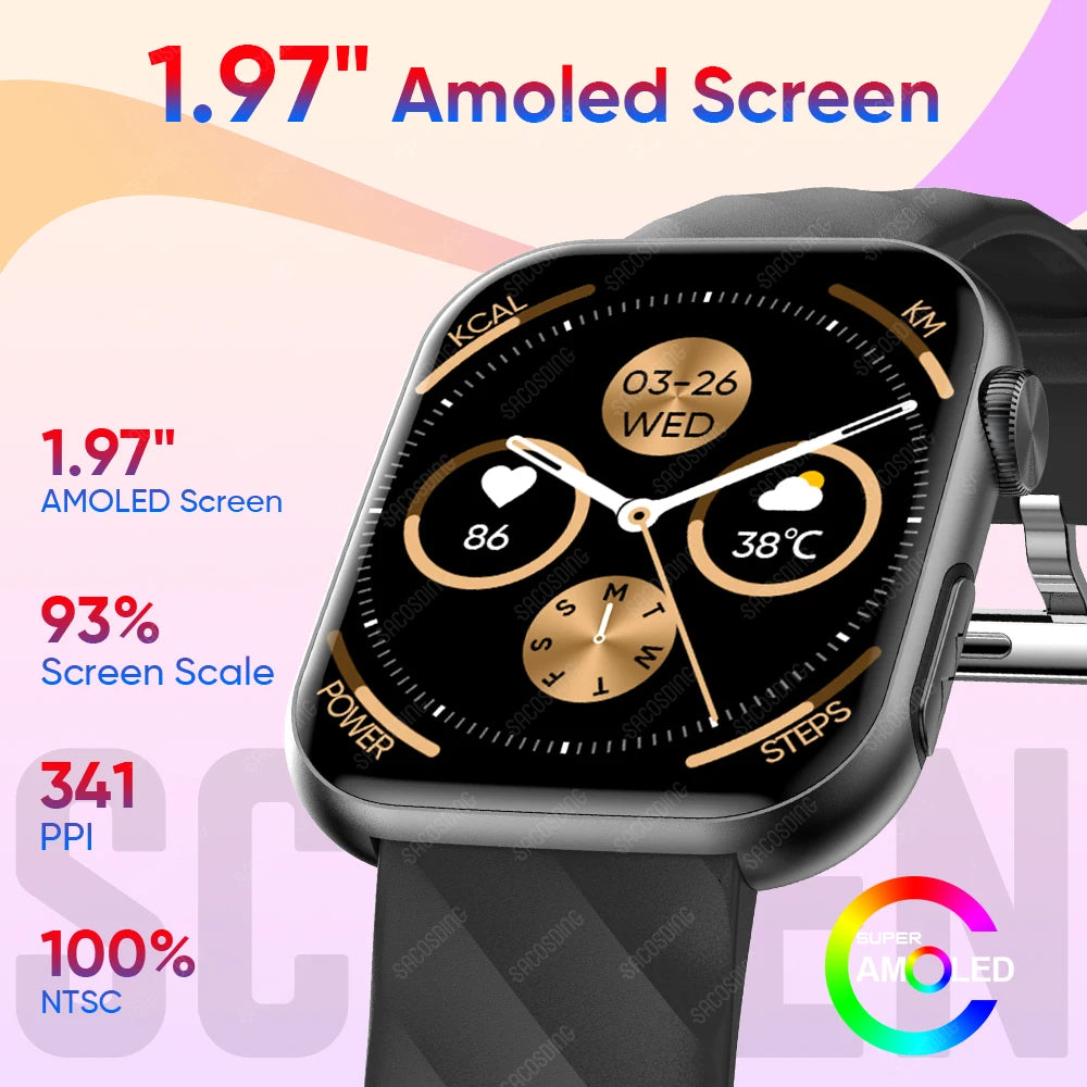 Premium Blutzucker-Smartwatch für Männer und Frauen: KI-Sprachassistent, Bluetooth-Anruf, Infrarot-SpO2-Sensor, Gesundheitsüberwachung, EKG, PPG, Schlaf-& Herzfrequenzmesser, Wasserdichter Fitness-Tracker, Full-Touch, Lange Akkulaufzeit: iOS & Android