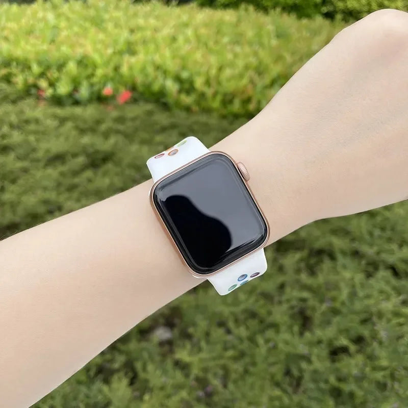 Premium Silikonarmband für Apple Watch 10/9/8/7/6/5/4/3/2/1 & Ultra 2/1, SE: 2024, 2023, 2022, 2021, 2020, 2019, 2018, 2017