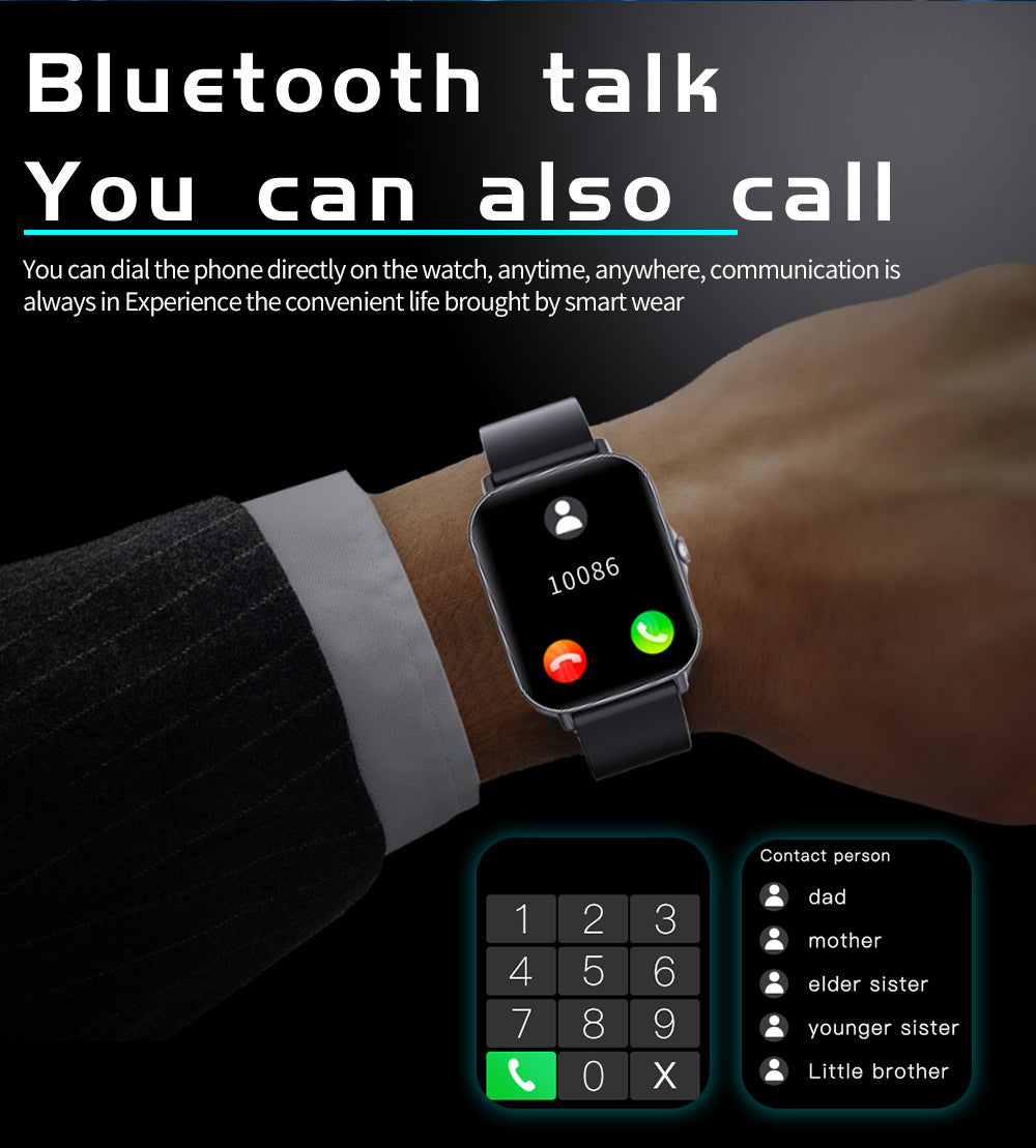 Premium Bluetooth Smartwatch 2023 für Männer 1.69" Voll Touch Display Anruf Fitness Tracker IP67 Wasserdicht Uhr für Männer