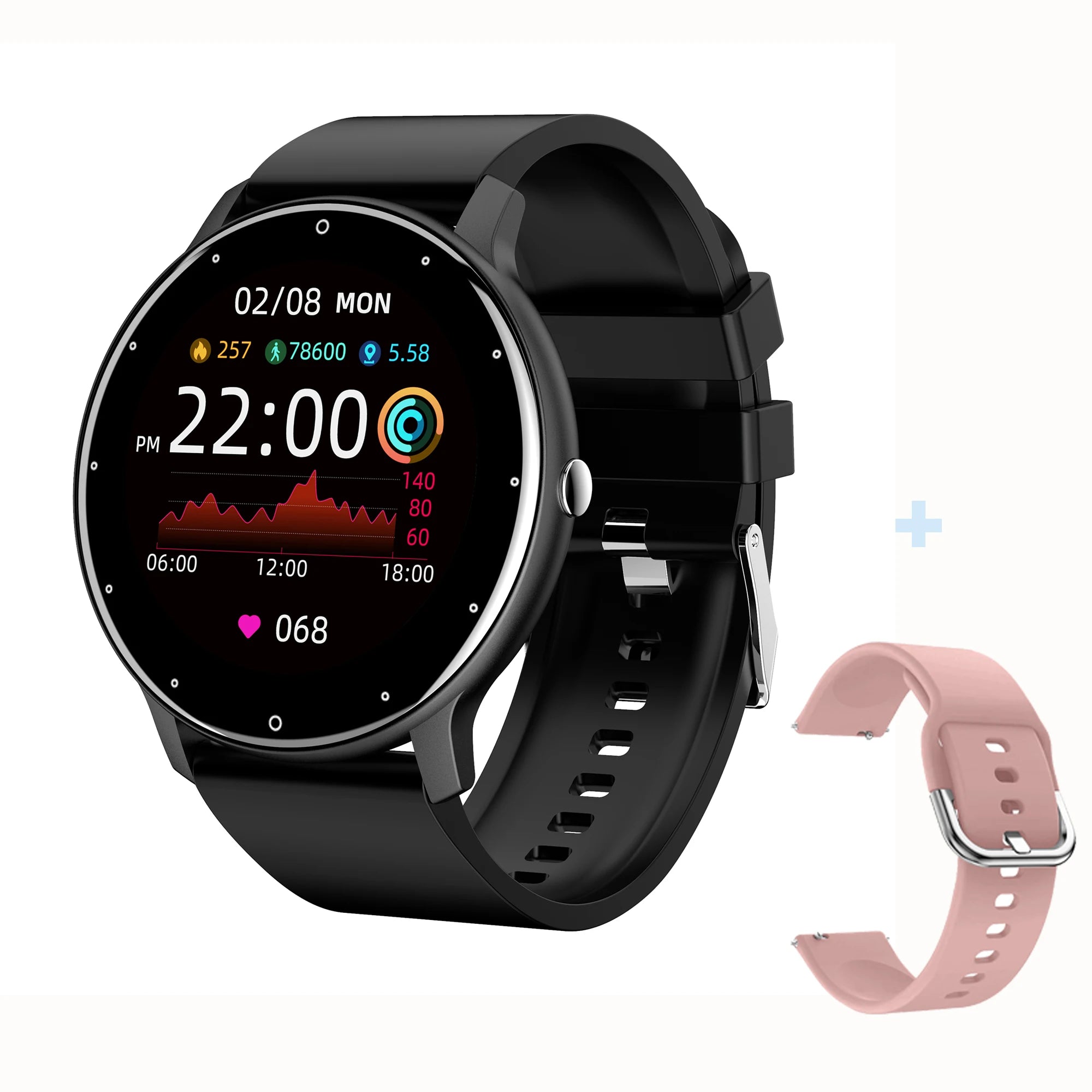 Premium 2024 Neue Smartwatch für Männer: Touchscreen, Sport Fitness, IP67 Wasserdicht, Bluetooth, Android, Apple iOS