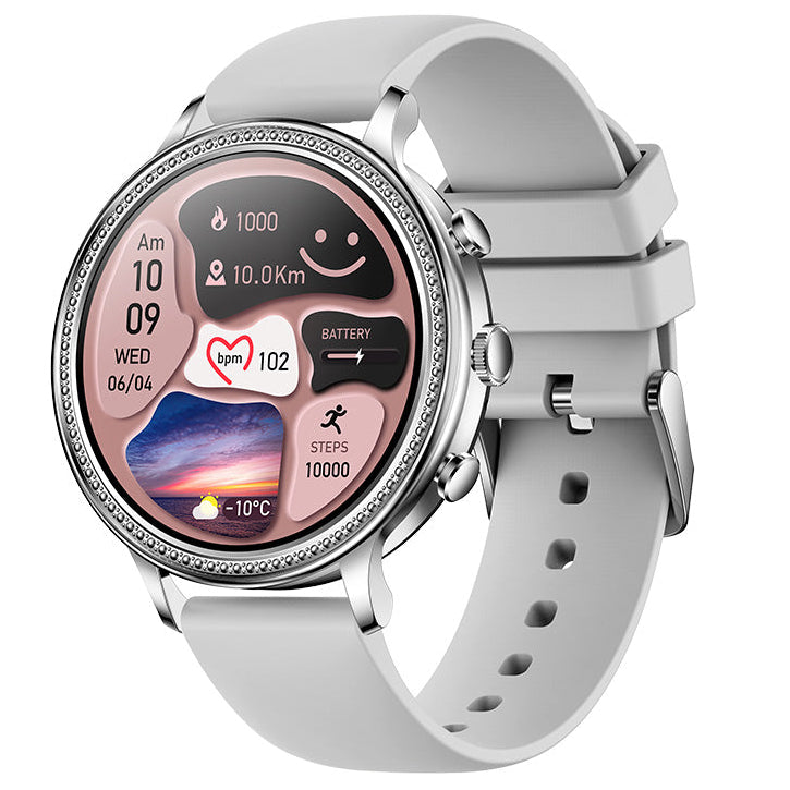 Luxury Lige Luxus Smartwatches für Frauen Bluetooth Anruf Telefon Gesundheitsmonitor Sport Smartwatch Geschenk | Limitierte 