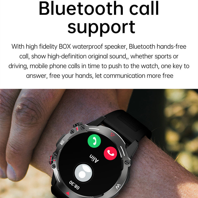 Hochwertiges Smartwatch 2024 für Männer, Bluetooth-Anruf, wasserdichte Uhren