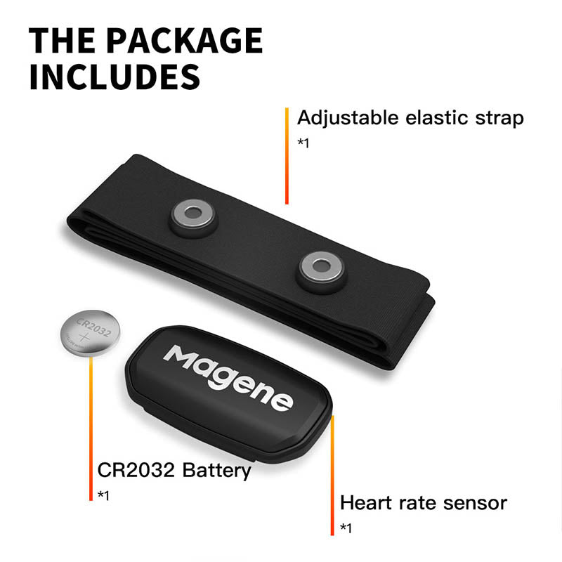 Herzfrequenzmesser Fitnessgerät mit Hochwertiges Bluetooth Herzfrequenzsensor und Brustgurt | LED-Licht und Tracking