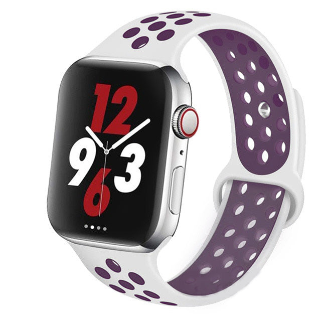 Premium Silikonarmband für Apple Watch 10/9/8/7/6/5/4/3/2/1 & Ultra 2/1, SE: 2024, 2023, 2022, 2021, 2020, 2019, 2018, 2017