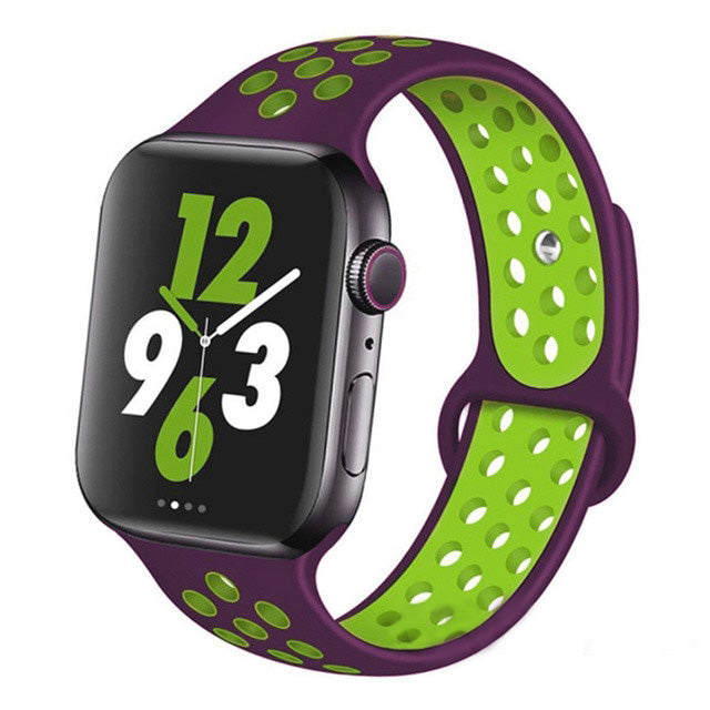 Premium Silikonarmband für Apple Watch 10/9/8/7/6/5/4/3/2/1 & Ultra 2/1, SE: 2024, 2023, 2022, 2021, 2020, 2019, 2018, 2017