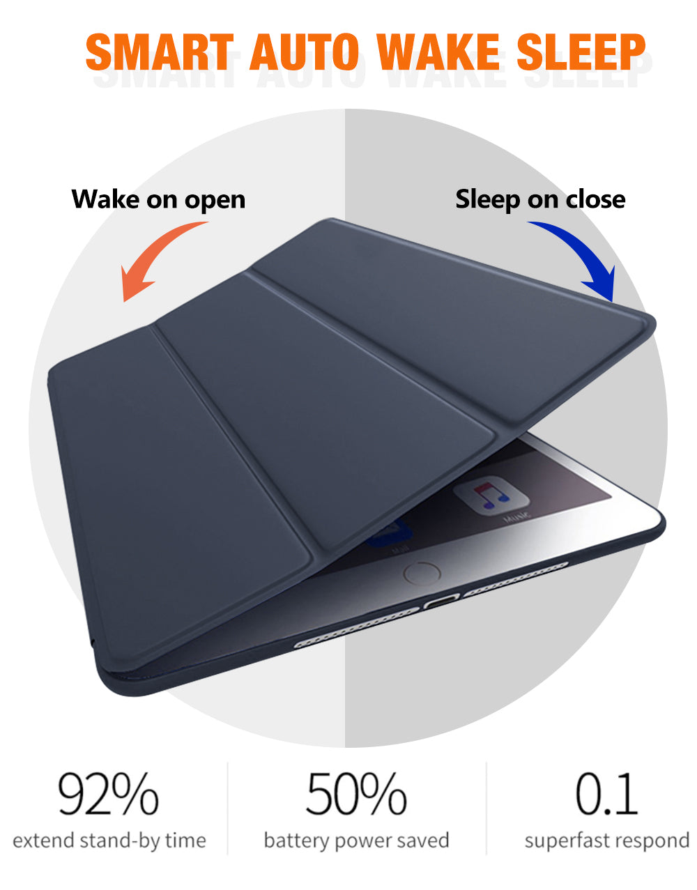 Premium iPad Hülle mit Stifthalter für iPad Pro 11, iPad 10 (7. 8. 9. Generation) - Hochwertiges Case für iPad Air 5, iPad 4,