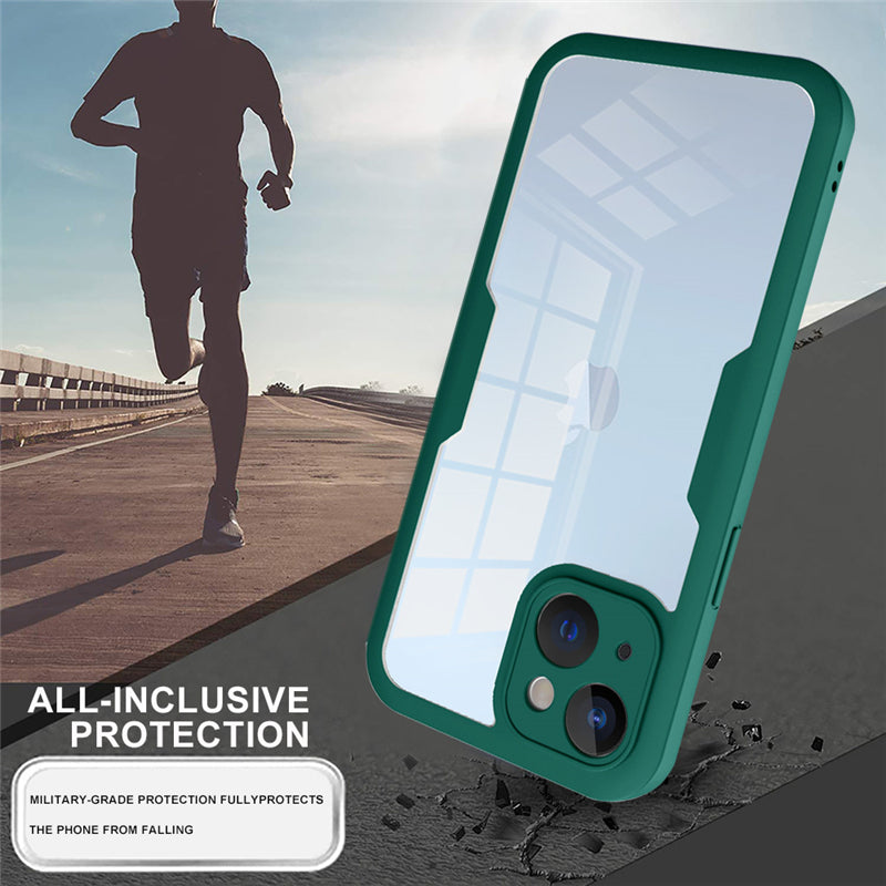 High-Quality Transparent 360-Degree Silicone Protection iPhone Case with MagSafe | 360-Degree Protection and Camera Lens Cover for Apple iPhone 16/16e, 15, 14, 13, 12 Pro Max, Pro, Plus & Mini Cover | Armor Case and Bumper Cover | Premium Phone Case