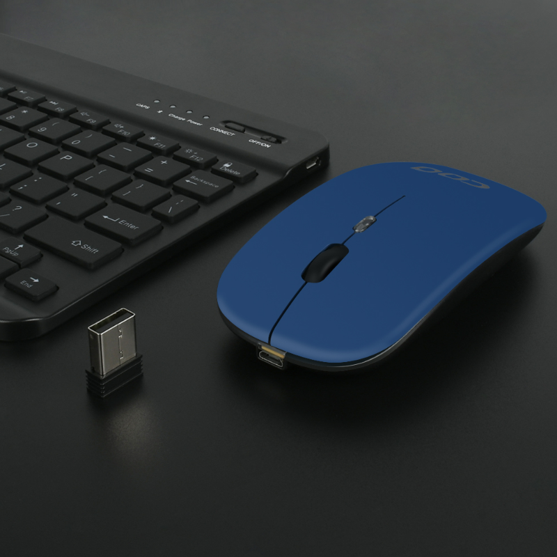 Premium Backlit Tastatur und Maus in 10-Zoll für iPad: Bluetooth-Tastatur mit Hintergrundbeleuchtung | Kompatibel mit iOS, Android, Windows