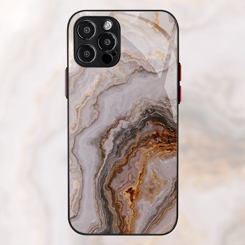 Étui antichoc en marbre pour iPhone avec cadre doré de luxe | Étui de protection MagSafe pour Apple iPhone 15/14/13/12 Pro Max Plus | Housse de protection pour appareil photo, sac et étui blindé
