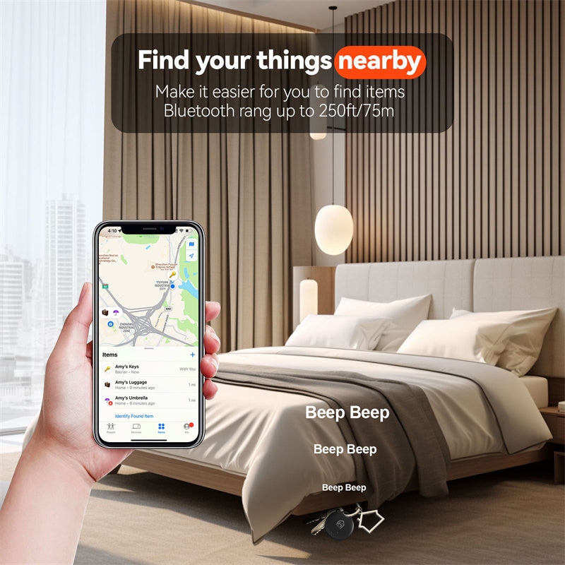 Premium Bluetooth-GPS-Tracker als Alternative zu Apple AirTag  Verlorenes mit unserer App finden  Ferngesteuerter
