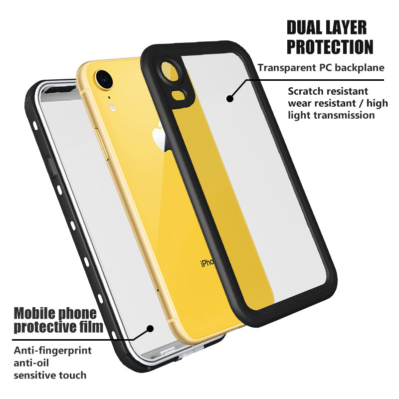Premium IP68 Militärpanzer Unterwasserhülle MagSafe Apple iPhone 16/16e, 15, 14, 13, 12 Pro Max, Pro, Plus & Mini Case- Wasserdicht für Tauchen und Schwimmen | 360° Vollschutz Cover, Magnetische Adsorption, Stoßfest, Kameraschutz, Stilvolle Schutzhülle