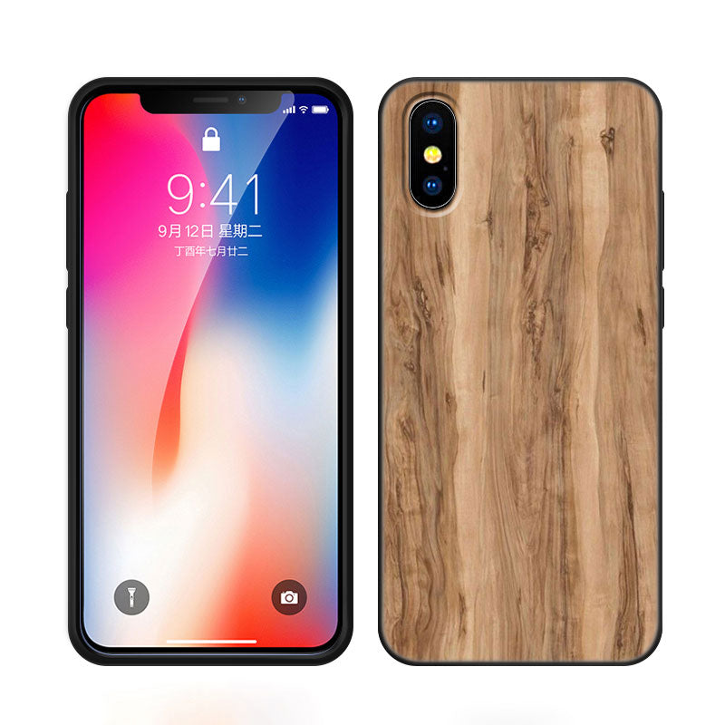 Luxus iPhone-Hülle aus Massivholz-Bambus und Metallic mit Brauner Glatter Holzmaserung | MagSafe-Case mit Rundumschutz & Kameralinsenschutz für Apple iPhone 16/16e, 15, 14, 13, 12 Pro Max, Pro, Plus & Mini Cover | Stoßfeste Handyhülle