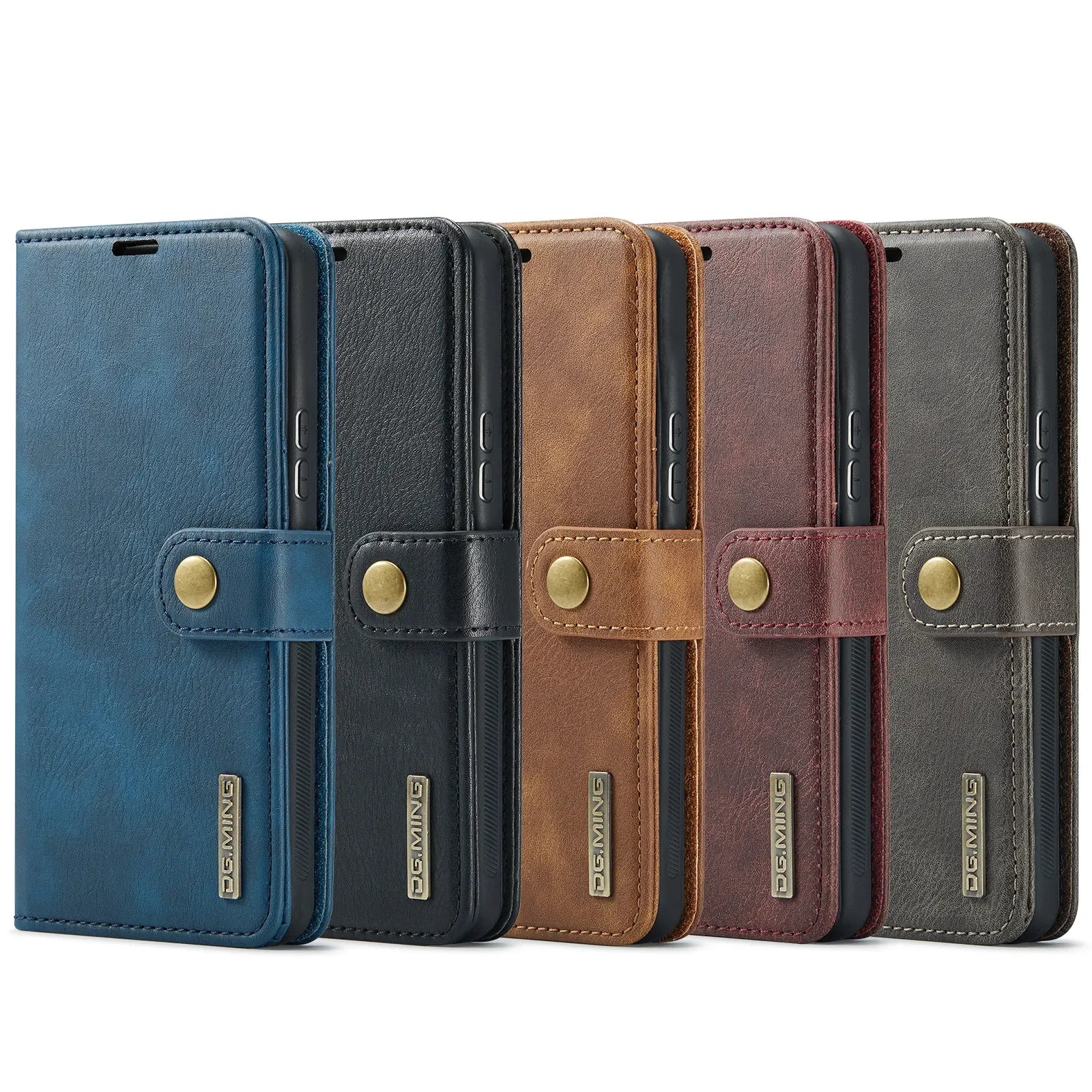 High-Quality Detachable Magnetic Leather iPhone Case | MagSafe Case with Wallet & Card Holder for Apple iPhone 16/15/14/13/12 Pro Max, Plus, Mini - 360-Degree Protection Cover with Camera Lens Protection | Armor Case & Wallet Protective Cover