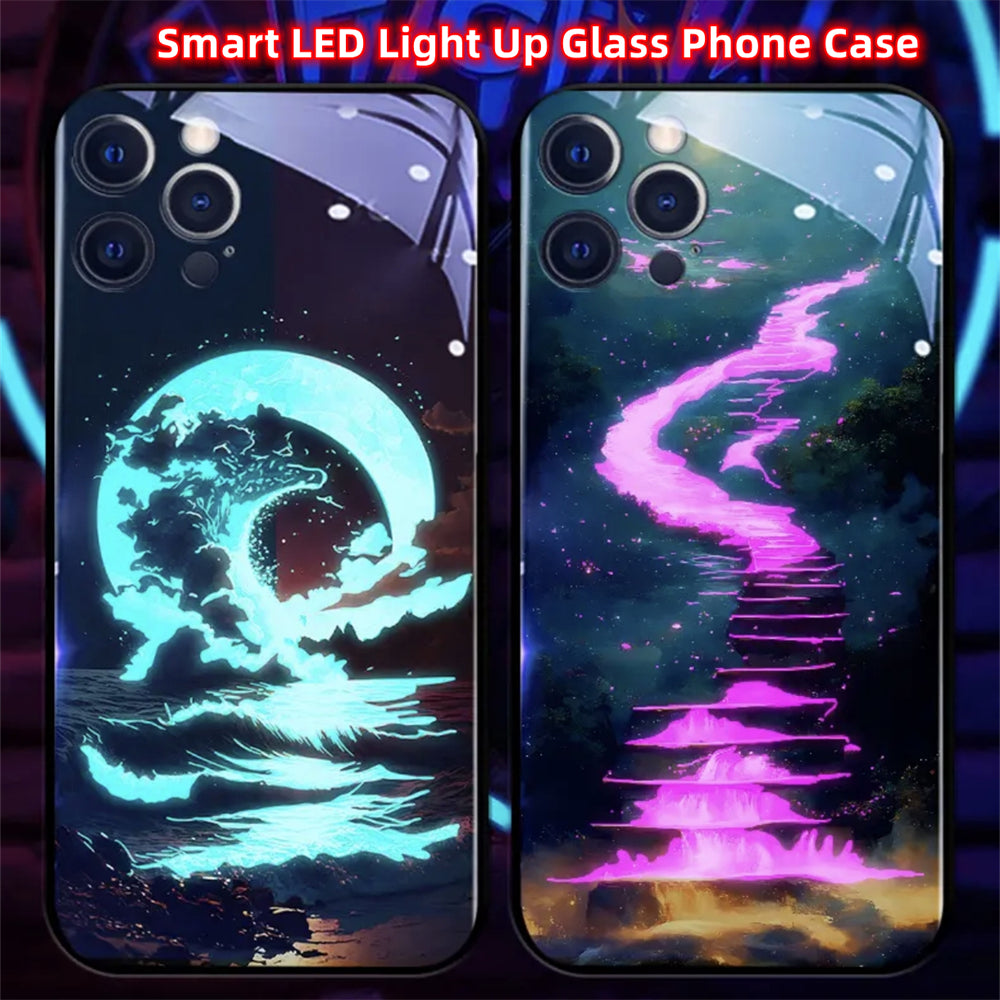 Design de luxe : Paysage de plage romantique la nuit Coque iPhone | Étui MagSafe pour Apple iPhone 15/14/13/12 Pro Max Plus | Sac avec housse blindée et housse de protection pour appareil photo | Étui de protection pour téléphone