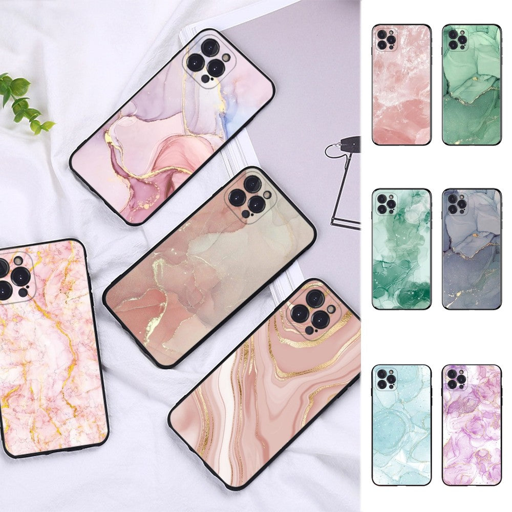 Premium Marmor Kunst Mode Muster iPhone Hülle | MagSafe für Apple iPhone 16/16e, 15, 14, 13, 12 Pro Max, Pro, Plus & Mini | Kameraschutzabdeckung, Tasche & Panzer-Schutzhülle