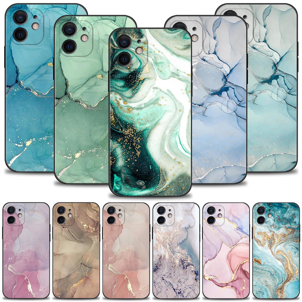 Premium Marmor Kunst Mode Muster iPhone Hülle | MagSafe für Apple iPhone 16/16e, 15, 14, 13, 12 Pro Max, Pro, Plus & Mini | Kameraschutzabdeckung, Tasche & Panzer-Schutzhülle