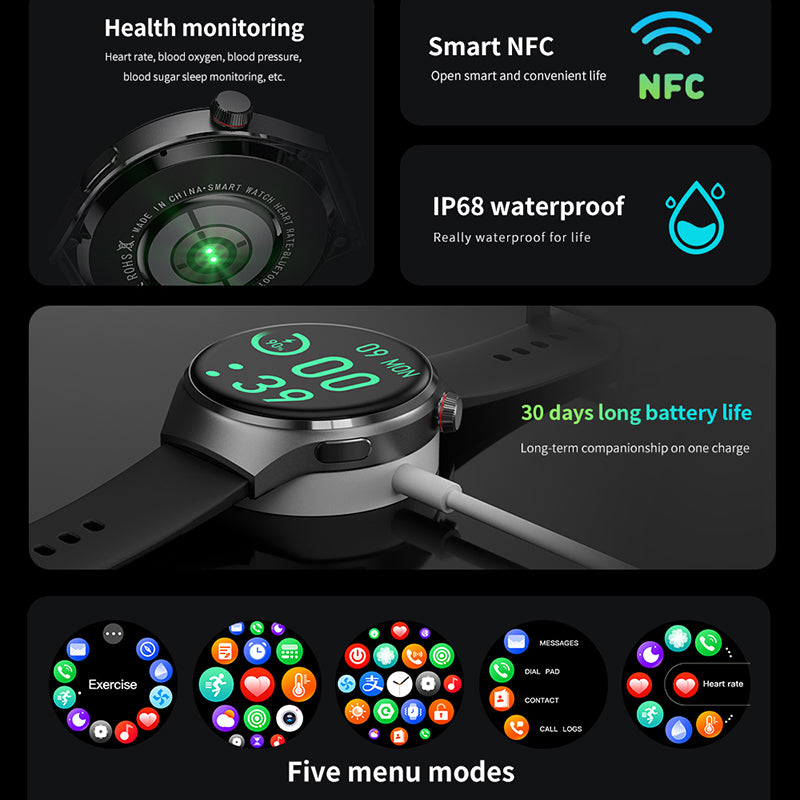 Luxury Lige Luxus Smartwatches für Frauen Bluetooth Anruf Telefon Gesundheitsmonitor Sport Smartwatch Geschenk | Limitierte 