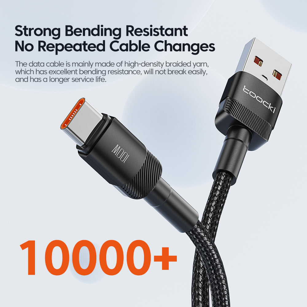 Câble USB Type C haut de gamme 7A | Câble de charge rapide pour Realme, Huawei P30 Pro, Samsung, Oneplus, Poco F3 - Câble de charge rapide 66W Câble de données de chargeur USB-C