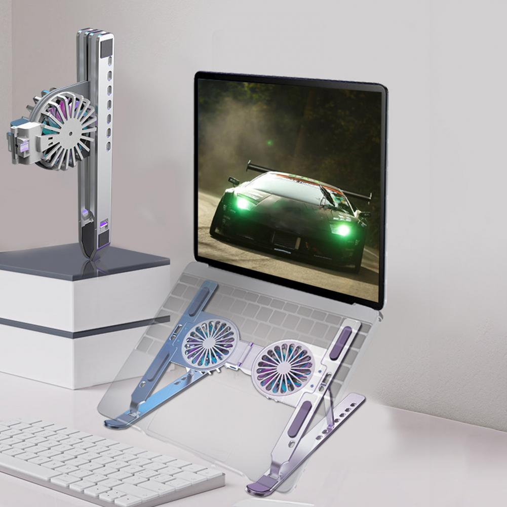 Gute Qualität Klappbare Tablet-Halterung mit Kühlventilator für Gaming-Notebooks und Tablets bis 17 Zoll - Tragbarer Laptop