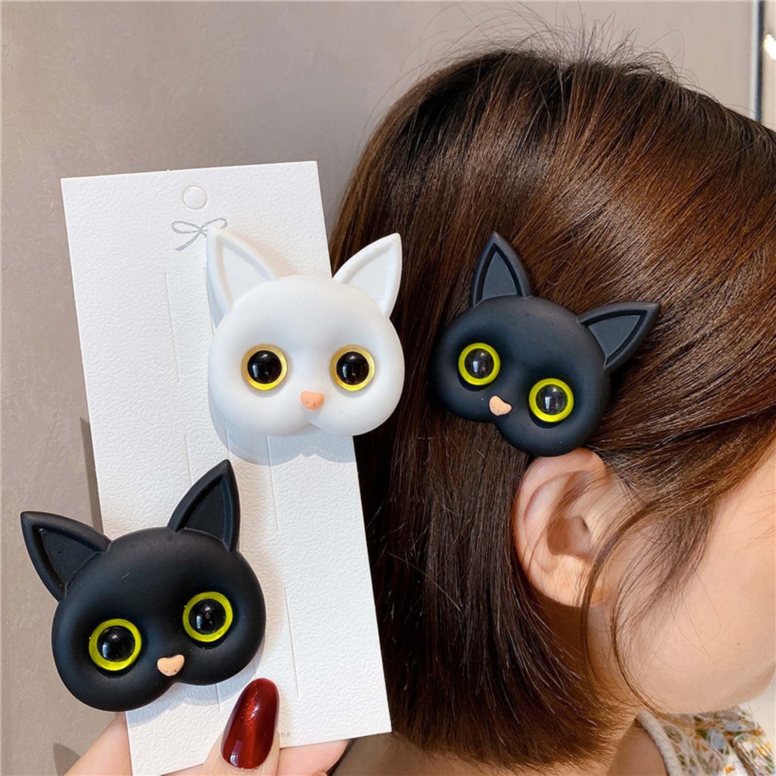 Luxury Air Sac Telefon Halter Griptok Kawaii 3D Katze Handy Finger Ring | Stand Grip Tok Handy Zubehör  iPhone | Stylischer